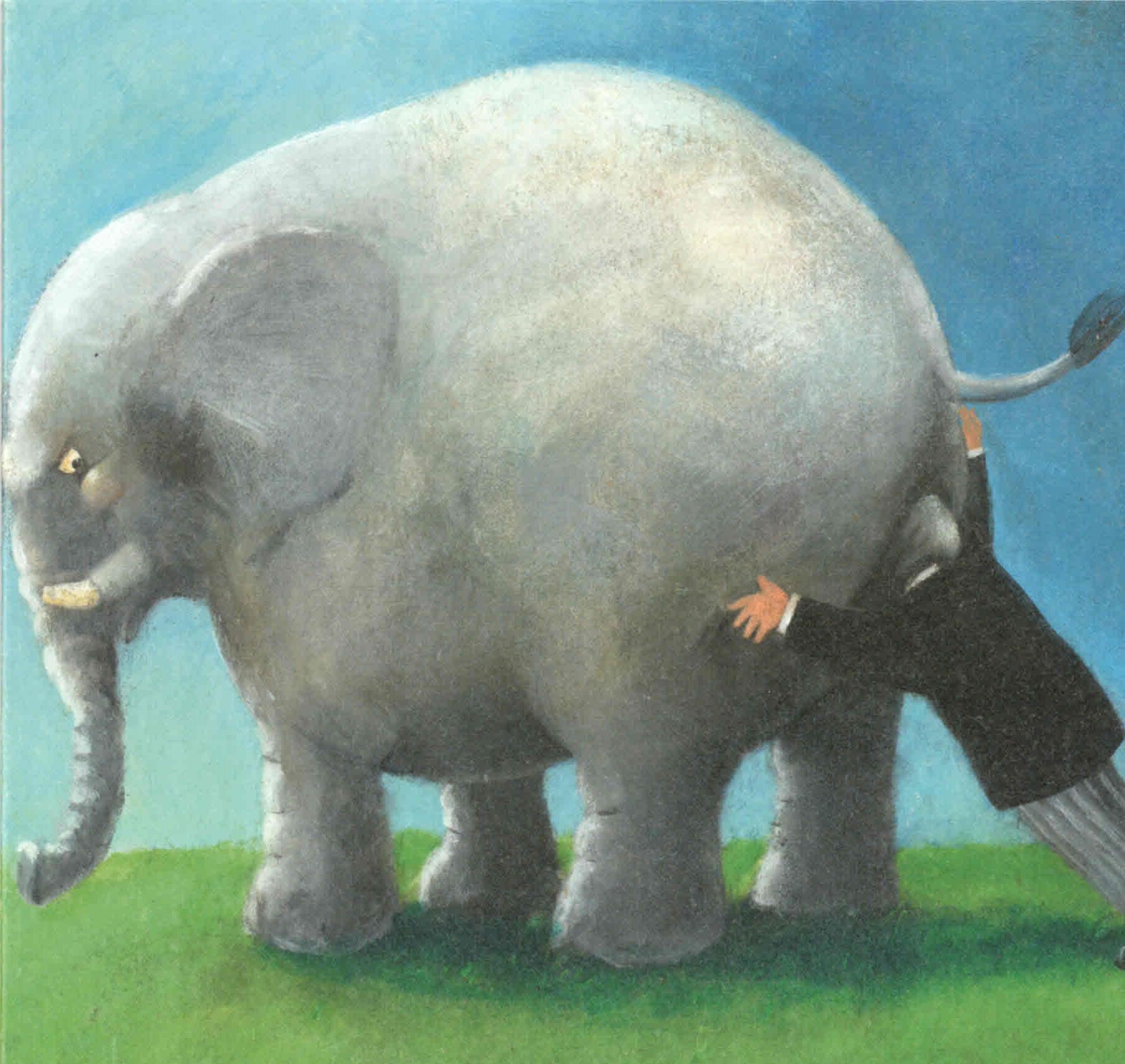 pushing the elephant